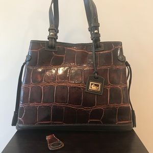 Dooney & Bourke Croco Leather Shoulder Bag